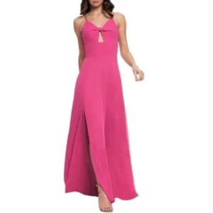Maxi Vestido Vestido Vestido Dress the Population Cambria Recortado Twist Corpiño Talla Pequeña - Imagen 1 de 14