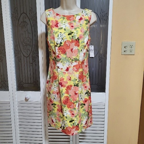 ALYX Vestito Tubino Donna "NUOVO" Bellissimo Floreale Taglia 6