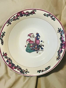 Vintage Look GEI Design Weihnachten Santa Servierschale 9,5" Gemüseseite gebraucht - Bild 1 von 5