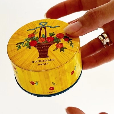 Boîte à Poudre HOUBIGANT Paris Quelques Fleurs Ocre Soleil Parfum - Photo 1/4