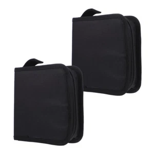 2 Pieces CD-Tasche -Speicherung CD-Halter Aufbewahrung Für Zu Hause - Afbeelding 1 van 12