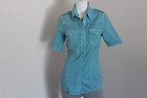 True Religion Women's Sample Button Down T-Shirt. Size S. - Picture 1 of 6