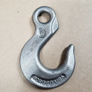 SLIP HOOK- QTY 2 PER ORDER Price Reduced! Heavy Duty USA 1/2" eye,-FREE SHIPPING - Picture 1 of 11