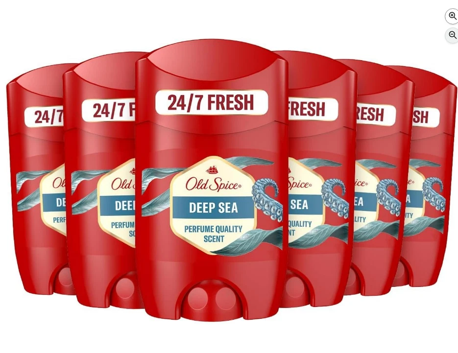 Old Spice Deep Sea Deodorant Stick For Men 6x50ml, Aluminium Free. Long Lasting