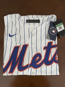 New York Mets Jersey Nike White Pinstripe Men's XL Replica Lightweight - New - Picture 1 of 5