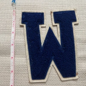 Vintage Letterman Patch Letter Blue White W Western Washington University? - Picture 1 of 4