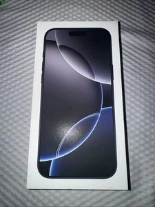 Apple A3084 iPhone 16 Pro Max Noir Titane 256 Go - Boîte vide UNIQUEMENT - Photo 1 sur 5