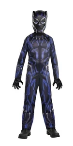 Costume Black Panther Legacy Marvel Halloween Cosplay Bambino Taglia Large 12-14 - Foto 1 di 8