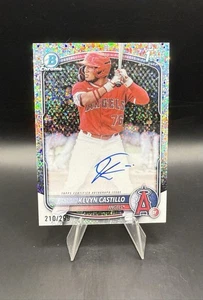 2025 Bowman Kevin Castillo rifrattore macchie automatico 210/299 - Foto 1 di 2