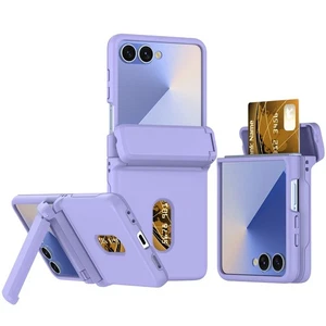 FR Samsung Z Flip6/Flip5/7 Robust Scharnier Schutz Hülle Ständer Cover Kartenhalter - Bild 1 von 74