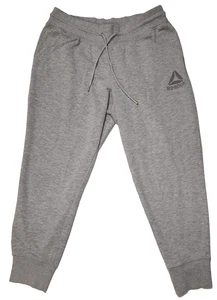 Reebok Women's Cozy Fleece Jogger Sweatpants Gray Size L - Picture 1 of 9