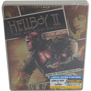 Hellboy II: 2008 SteelBook Blu-Ray + DVD Limited Guillermo Del Toro Zone A - Picture 1 of 9