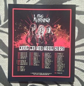 THE WARNING 2025 Tour Promo Imán con Fechas KEEP ME FED World Tour  - Imagen 1 de 2