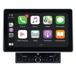 DUAL XDCPA11BT 10.1" Touchscreen Media AV Apple CarPlay Android Auto Bluetooth - Picture 1 of 3
