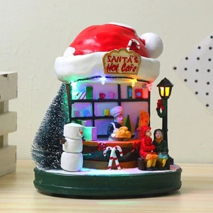 Ornaments Festive Resin House Festival Desktop Decor Xmas Adornment - Picture 1 of 12