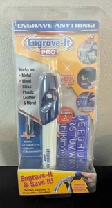 Neu ENGRAVE-IT PRO Handgravierwerkzeug plus Ersatzspitze und 3 Schablonen - Bild 1 von 2