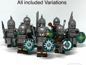 Lego 1x1 stud Lord Of The Rings Riders of Rohan Army Minifigures lot of 8 NEW - Picture 1 of 10