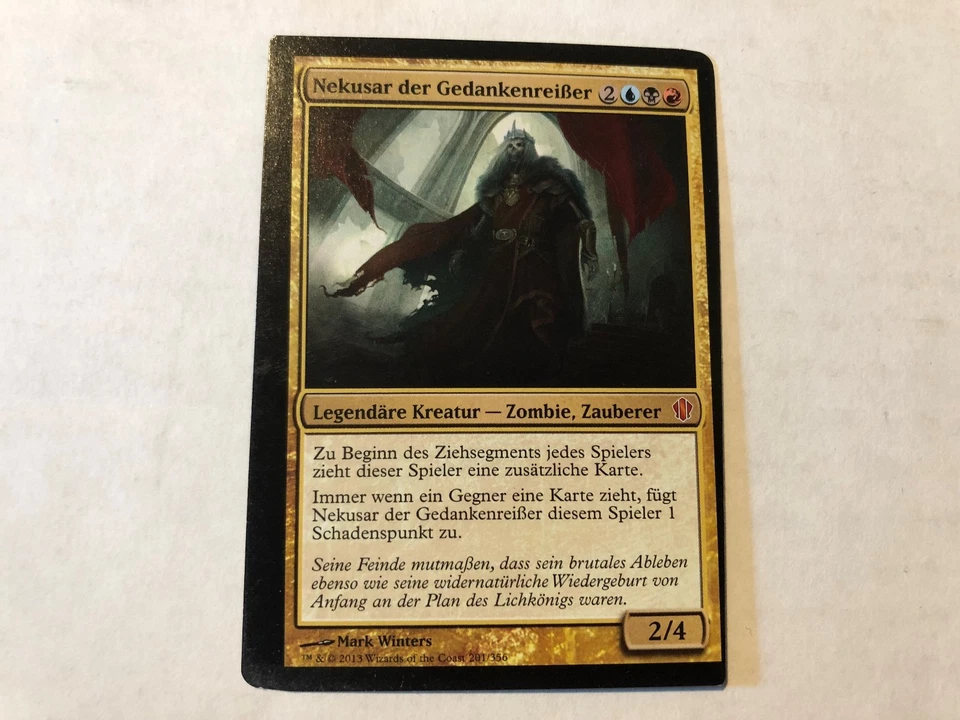 Miscut Nekusar, the Mindrazer German Misprint MTG GENUINE EDH Commander Magic - Image 1 of 4