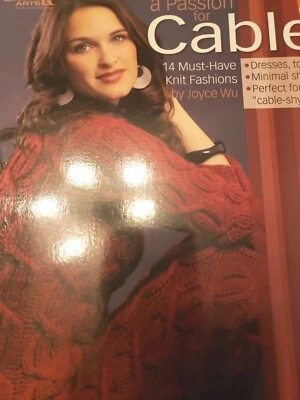 Leisure Arts  A Passion For Cables Knitting 14 Knit Patterns By Joyce Wu - Image 1 of 4