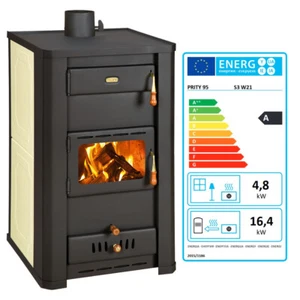 PRITY S3 W21 Wood Boiler Stove 21kW | Central Heating Radiator Log Burner - Picture 1 of 5