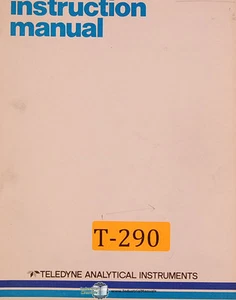Teledyne Analytical 316AX, Analizador de Oxígeno Operación y Manual Esquemático 1980 - Imagen 1 de 5