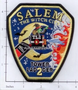Massachusetts - Salem MA Ladder 2 Fire Dept Patch - Witch City - Picture 1 of 1