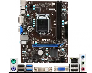 MSI H81M-P33 Zócalo de placa base LGA 1150 DDR3 Intel H81 Micro-ATX - Imagen 1 de 5