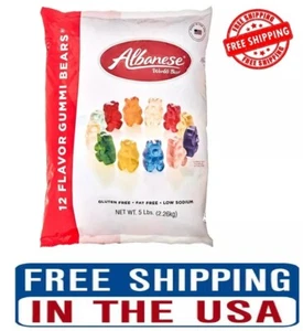 Albanese World's Best 12 Flavor Gummi Bears, 5lbs New - Picture 1 of 8