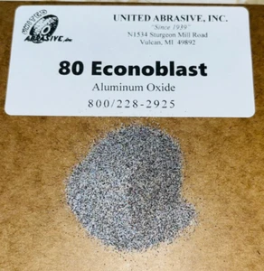 Aluminum Oxide: 25 lbs - 80 Grit (Medium) - Blast Cabinet Abrasive Media - Tough - Picture 1 of 1