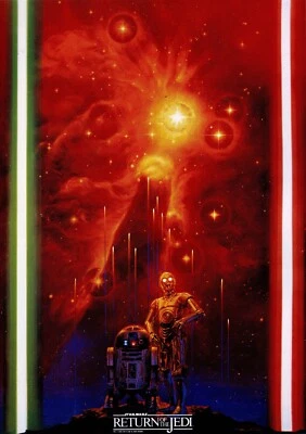 1983 Star Wars VI Return Of The Jedi Movie Poster 11X17 Darth Vader & Luke 🔥 - Image 1 of 3