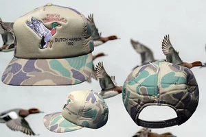 De colección Alaska Dutch Harbor DUCKS ILIMITADO Snapback Camionero Camuflado Gorra 1992 - Imagen 1 de 11