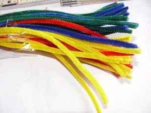 Pfeifenreiniger Bunt zum Basteln 45 Stück, Chenilledraht, Pfeifenputzer 30 cm - Bild 1 von 3