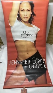 Vintage 1998 J-LO Jennifer Lopez auf der 6 doppelseitigen Vinyl Promo Banner Flagge - Bild 1 von 15