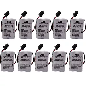 10x 3HAC044075-001/01 7.2V SMB Battery for ABB Robot CPU ABBTA521 ABB3HAC16831-1 - Picture 1 of 5
