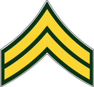 AUFKLEBER RANG US ARMY E4 CORPORAL - Bild 1 von 1