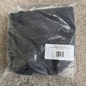 Hat Attack Beanie Women’s Grey Shimmer Knit Hat And Gloves NEW free ship - Picture 1 of 3