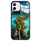 Beach Palm Trees Bora For Samsung Galaxy Apple Iphone Shockproof Cover