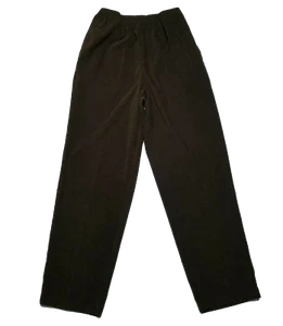Erin London Pull On Pants ~ Sz M ~ Brown ~ High Elastic Waist ~ 30" Inseam - Picture 1 of 7