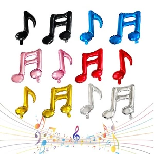 Music Note Balloon 16" Rock and Roll Disco Dance Party Rave Decoration - Picture 1 of 29