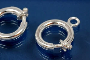 1 x Federring 16mm 925-er Silber Ring-Verschluss Schliesse 3804-1E - Bild 1 von 1
