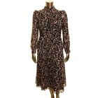 RACHEL ZOE NEW Women's Multicolor Ruffled Sheer-sleeve Maxi Dress 12 TEDO