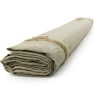 Linen Canvas 69" Wide x 2 Yard Long - Raw Natural Unprimed Linen Fabric - Picture 1 of 7