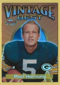 2001 Bowman's Best Paul Hornung Vintage Best Green Bay Packers VB PH - Picture 1 of 2
