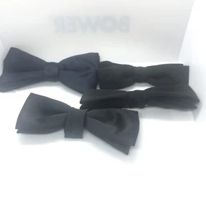 Vintage ROYAL RUST RESISTANT Bowtie Lot Men's Bow tie Black Tie Clip On - Picture 1 of 4