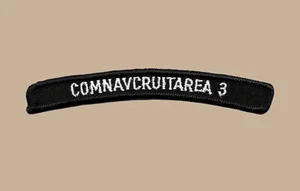 US Navy Commander Navy Recruiting Area 3 COMNAVCRUITAREA UIM Rocker Tab - Picture 1 of 1