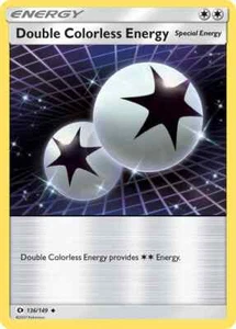 Double Colorless Energy 136/149 Sun & Moon Pokemon Card NM - Picture 1 of 1