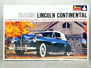 Monogram PC174 1/24 1941 Classic Lincoln Continental Cabriolet Plastic Model Kit - Picture 1 of 1