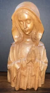 Handgeschnitzte Maria Jungfrau Holzkunst Figur - Bild 1 von 11