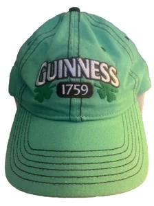 Gorra de béisbol ajustable verde tréboles de cerveza Guinness 1759 logotipo bordado - Imagen 1 de 6