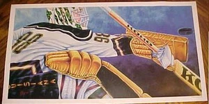 LOUISIANA ICE GATORS HOCKEY POSTER ART GOALIE MASK 10TH ASST CAPTAIN 1 Of Each - Picture 1 of 4